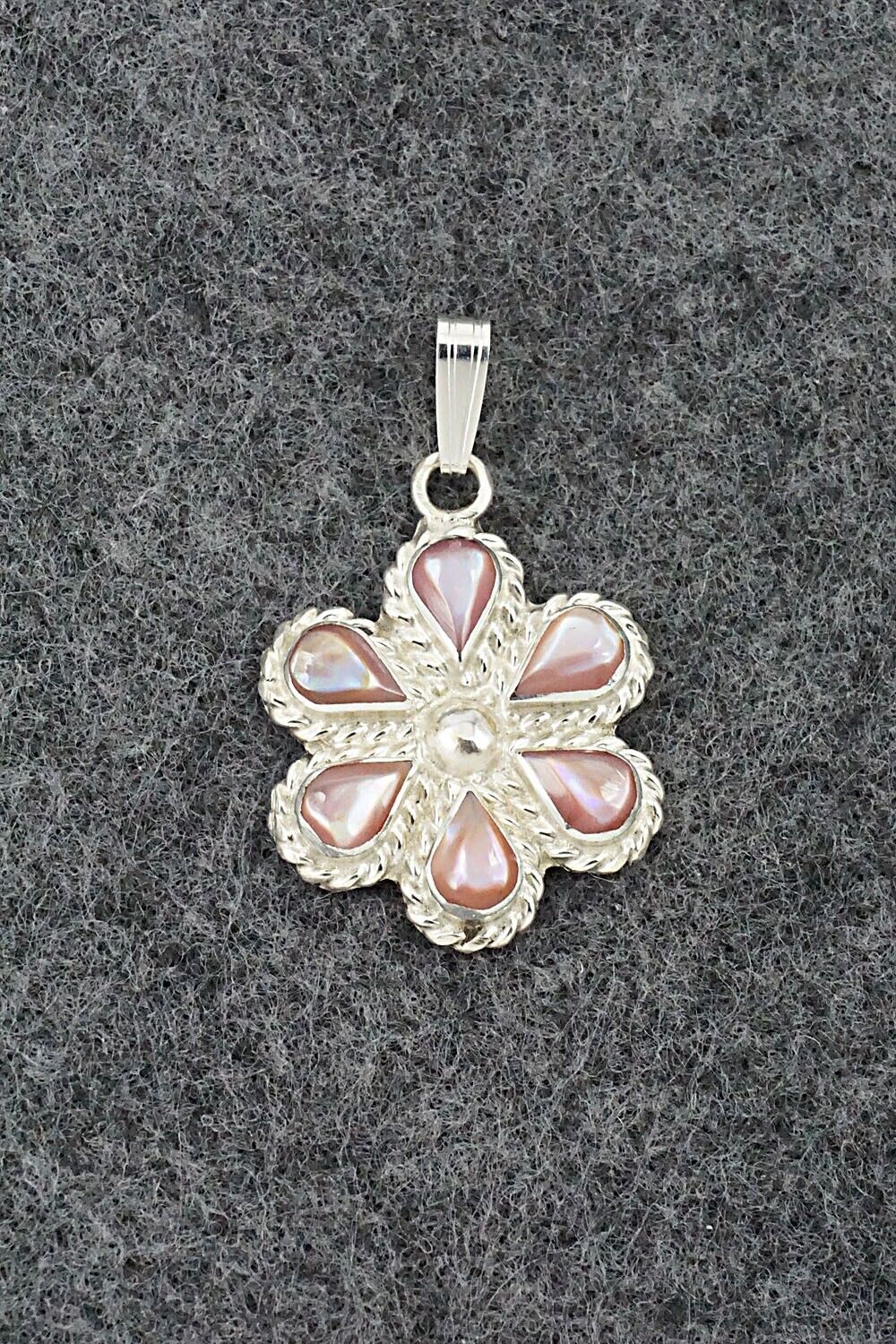 Mother of Pearl & Sterling Silver Pendant - Gina Dosedo