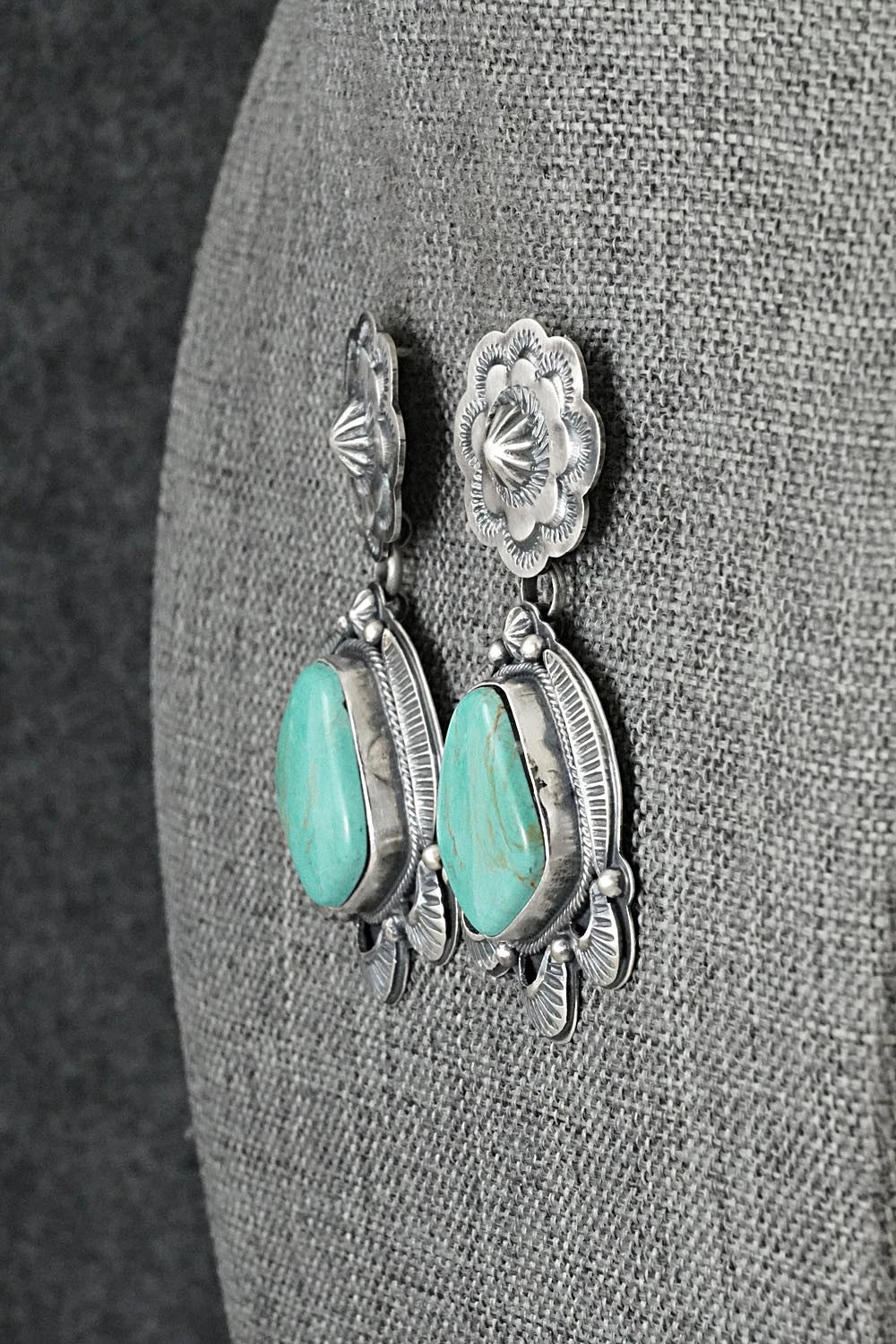 Turquoise & Sterling Silver Earrings - Randy Boyd