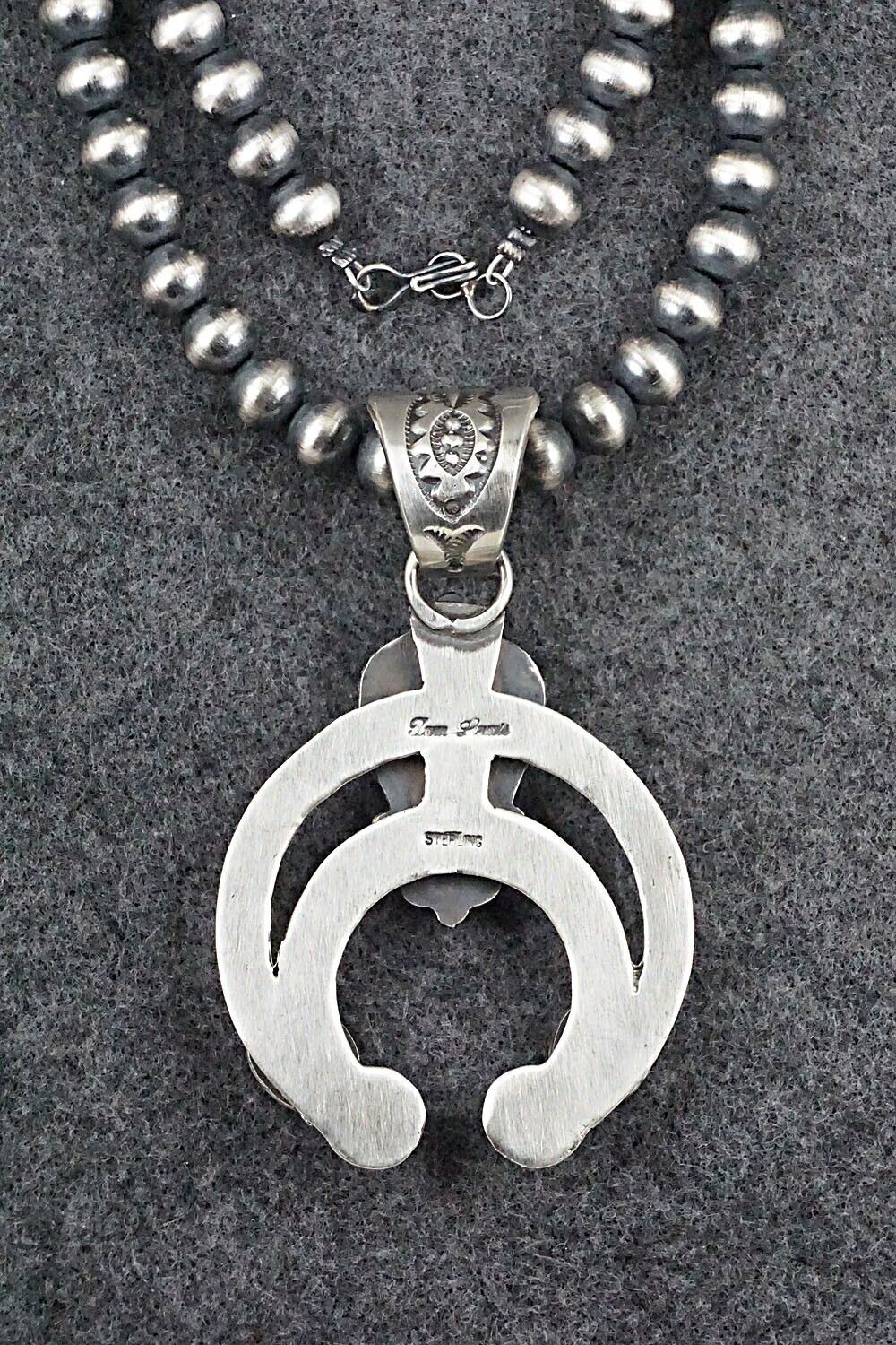 Turquoise & Sterling Silver Necklace - Tom Lewis