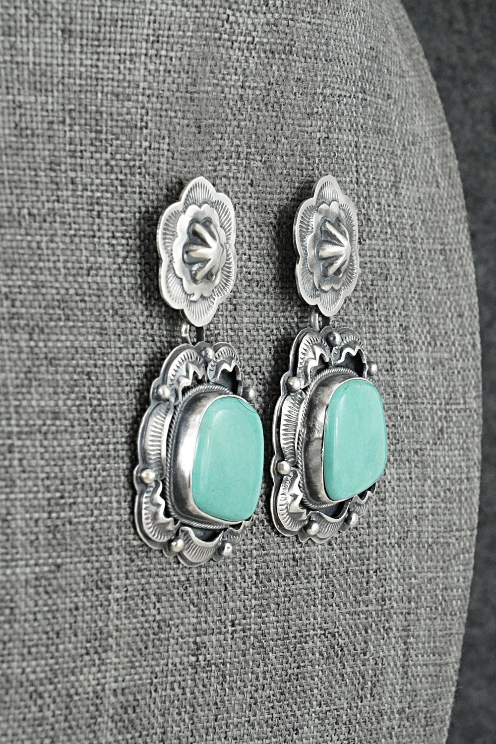 Turquoise & Sterling Silver Earrings - Randy Boyd