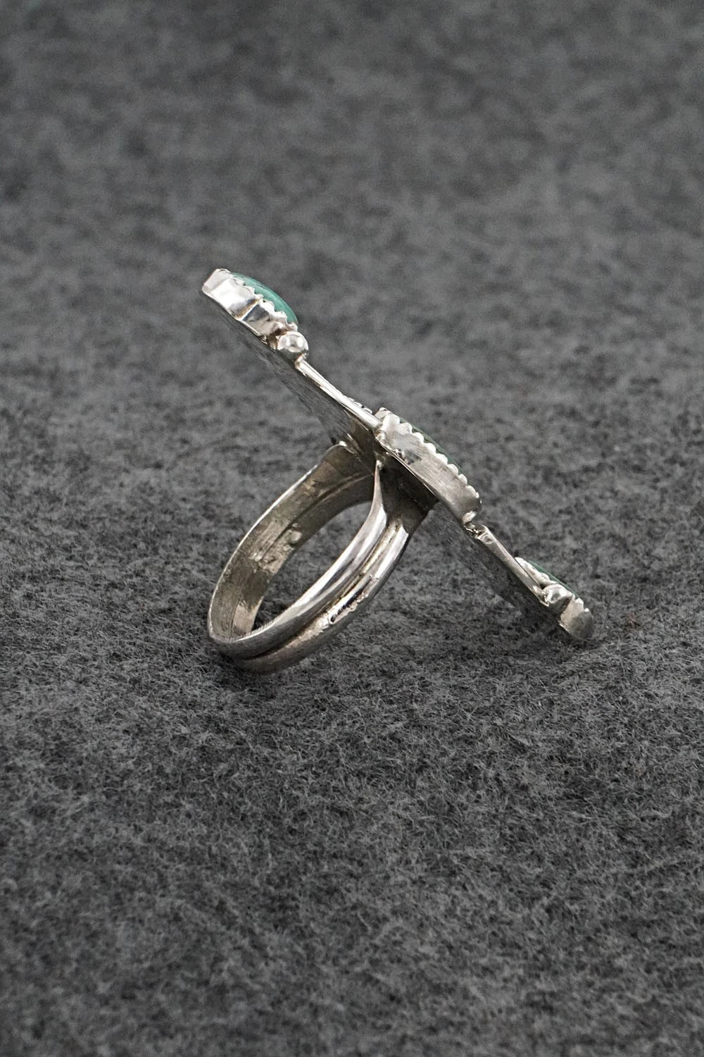 Turquoise & Sterling Silver Ring - Priscilla Reeder - Size 8