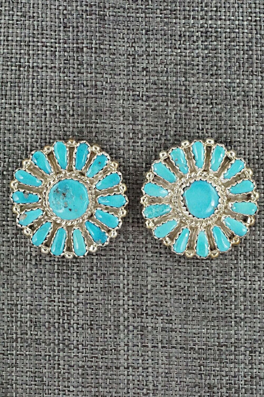 Turquoise & Sterling Silver Earrings - Donovan Wilson