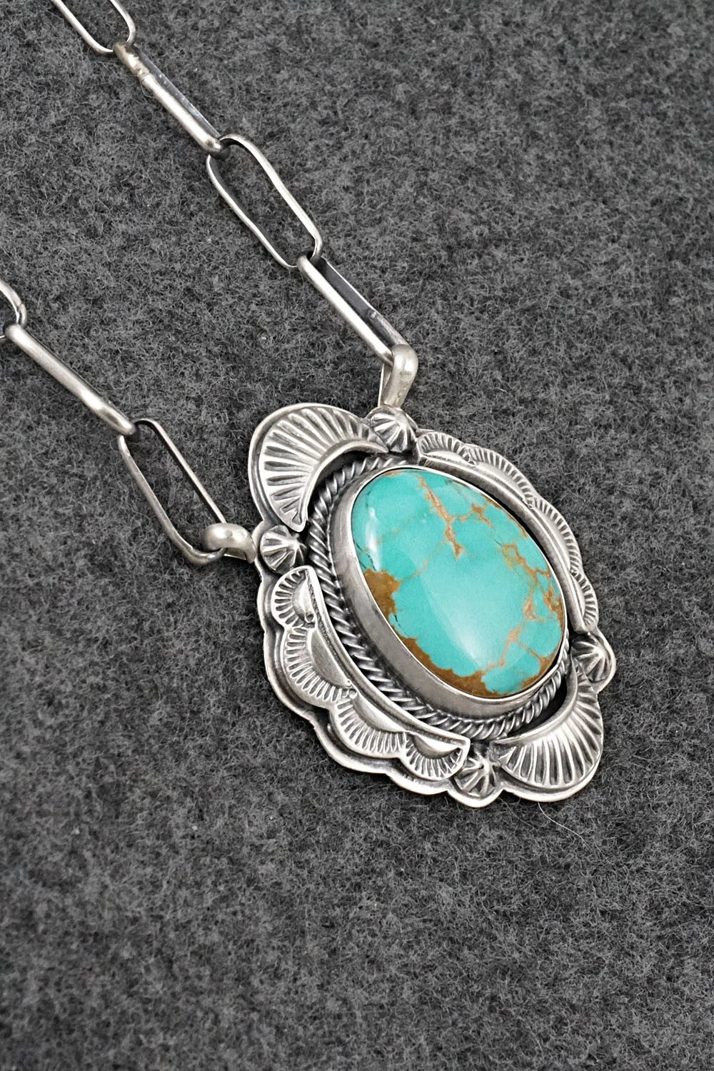 Turquoise & Sterling Silver Necklace - Randy Boyd