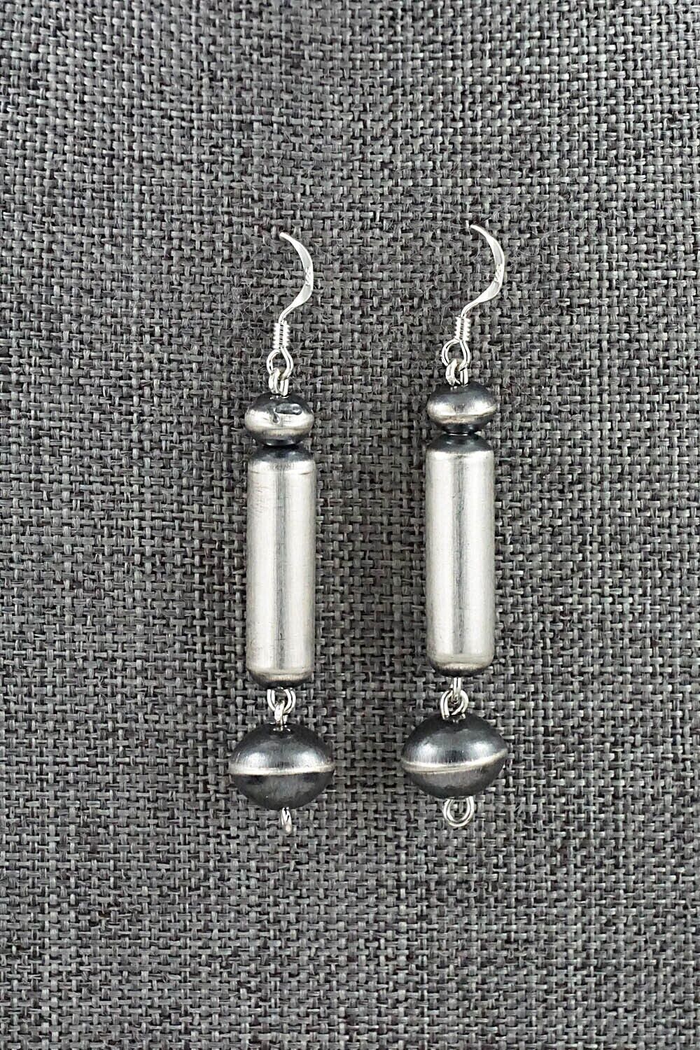 Sterling Silver Navajo Pearl Earrings - Tonisha Haley
