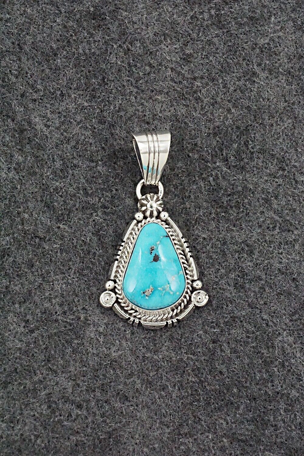 Turquoise & Sterling Silver Pendant - Daniel Benally