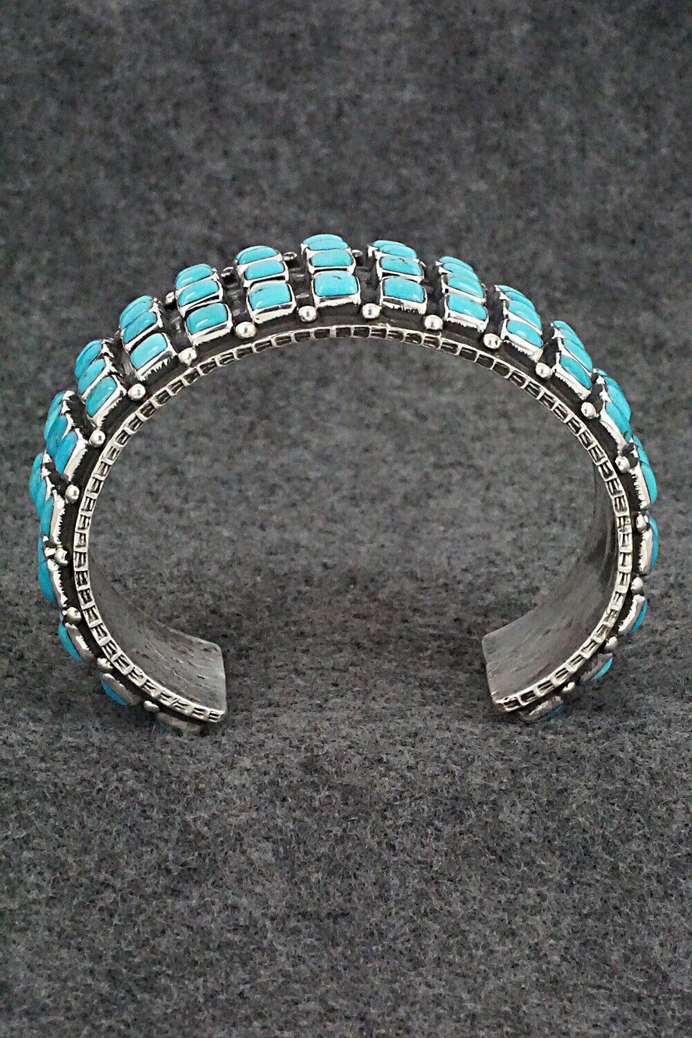 Turquoise & Sterling Silver Bracelet - Ernest Rangel