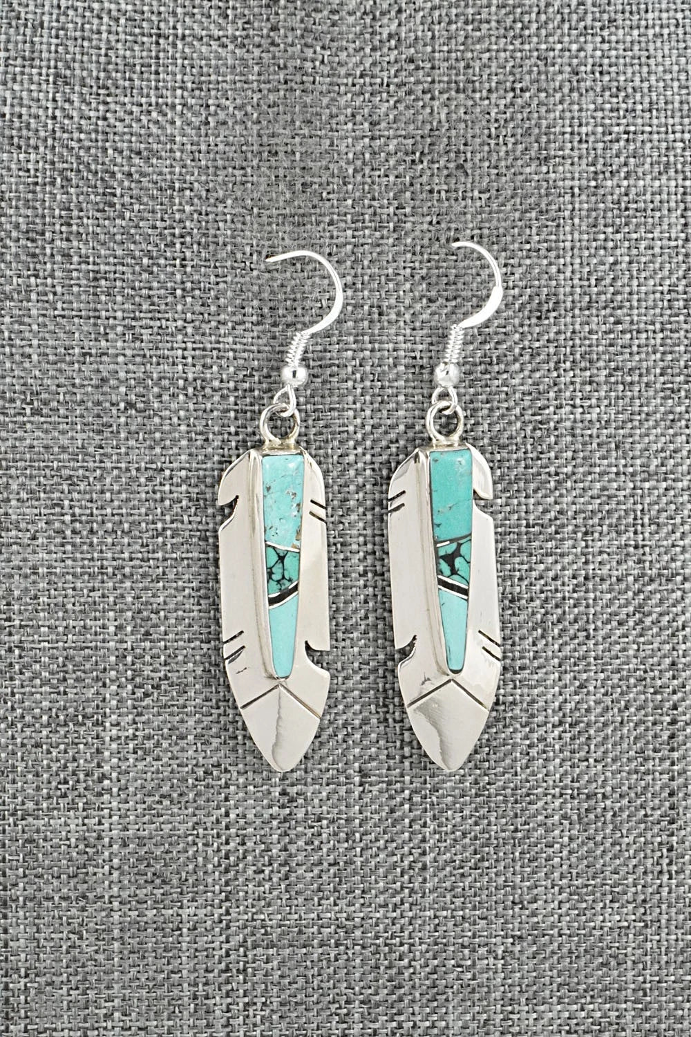 Turquoise & Sterling Silver Earrings - Marilyn Yazzie