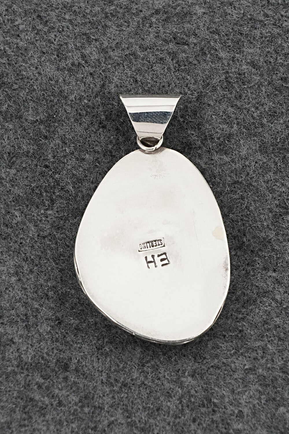 White Buffalo & Sterling Silver Pendant - Ernest Hawthorne