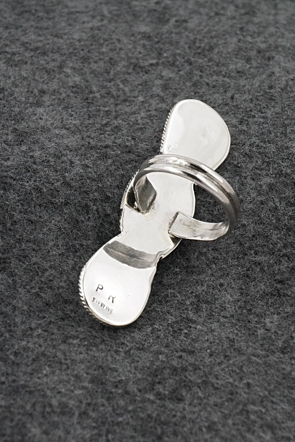 Turquoise & Sterling Silver Ring - Priscilla Reeder - Size 8