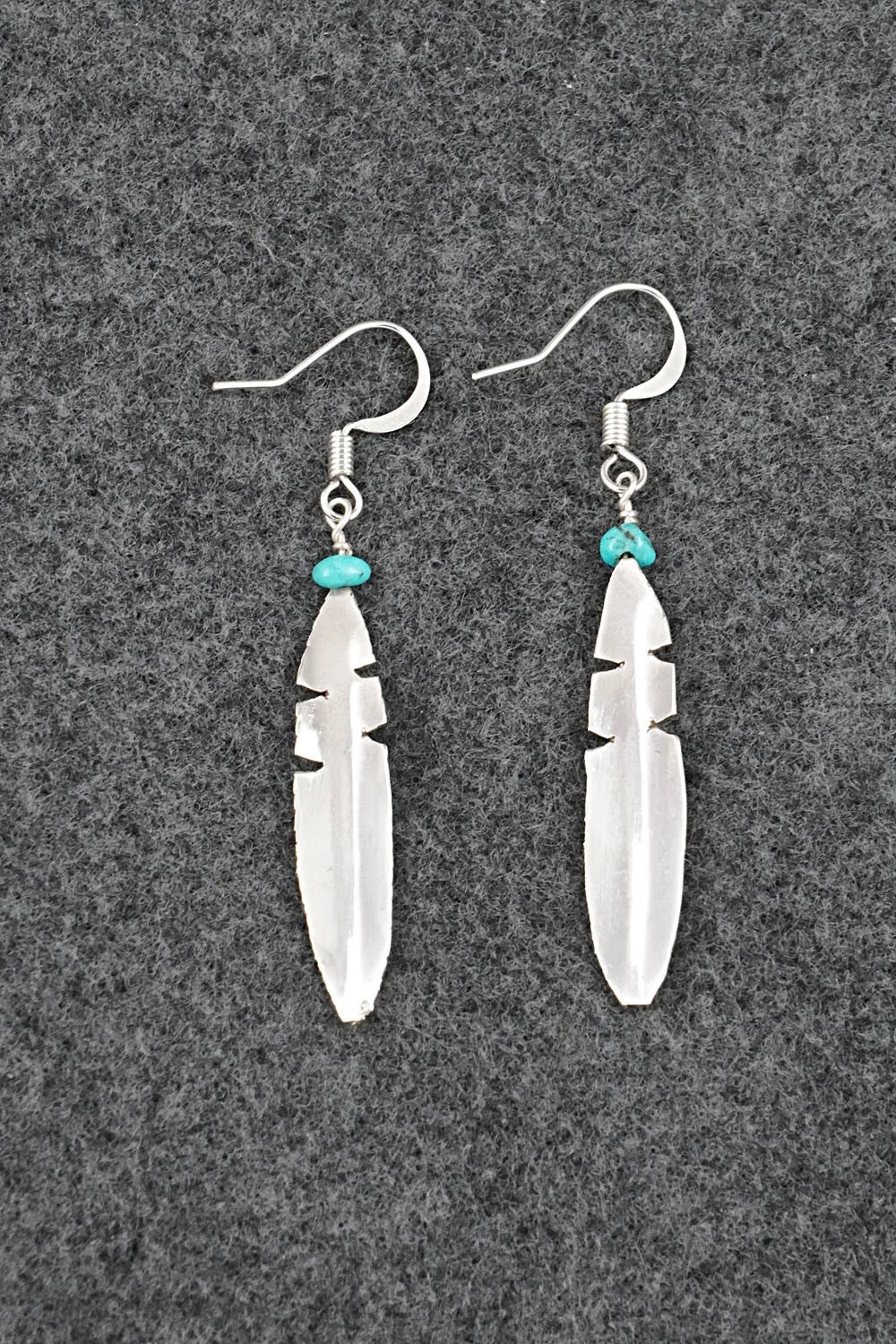 Turquoise & Sterling Silver Earrings - Marvin Arviso