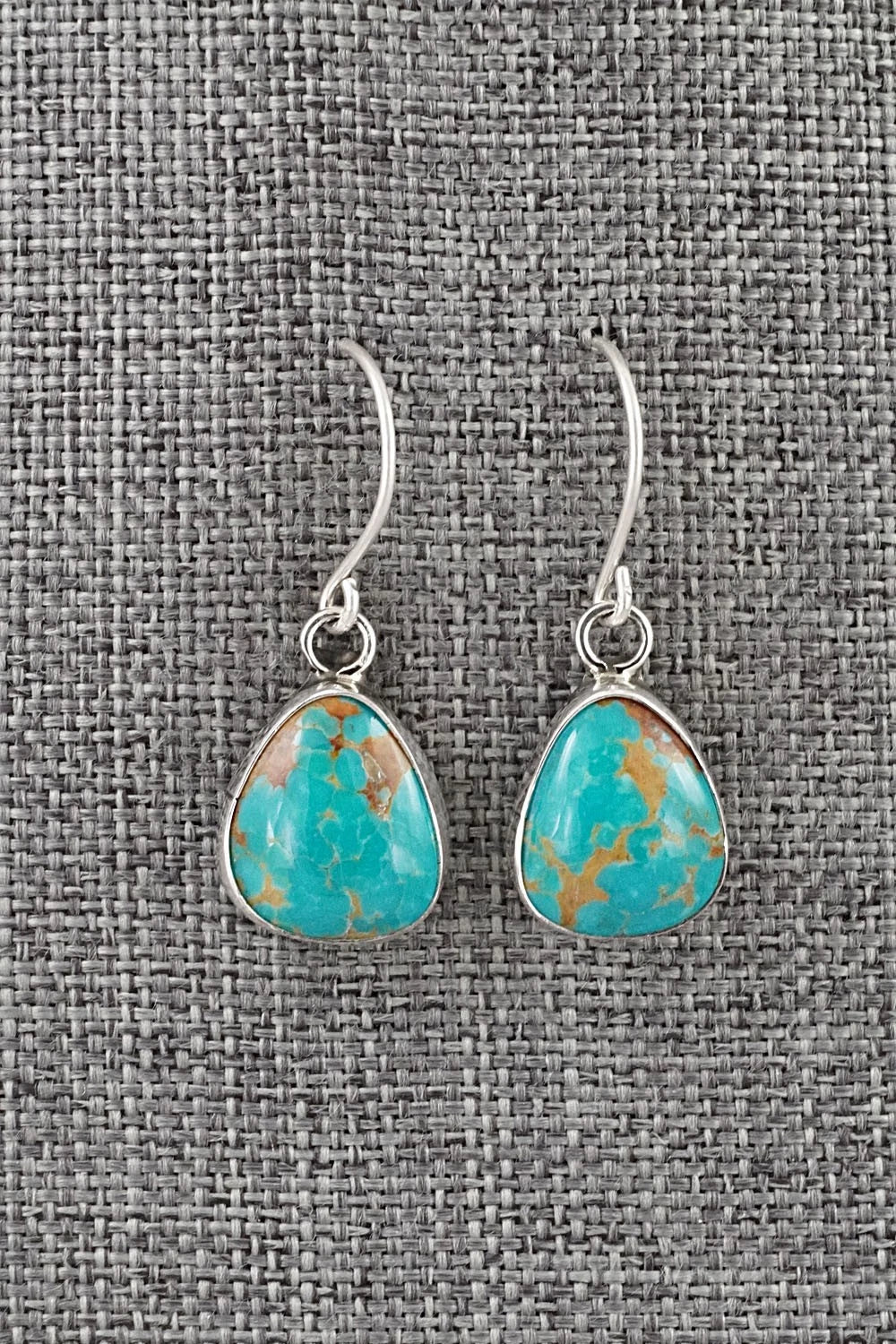 Turquoise & Sterling Silver Earrings - Rosemary Saunders