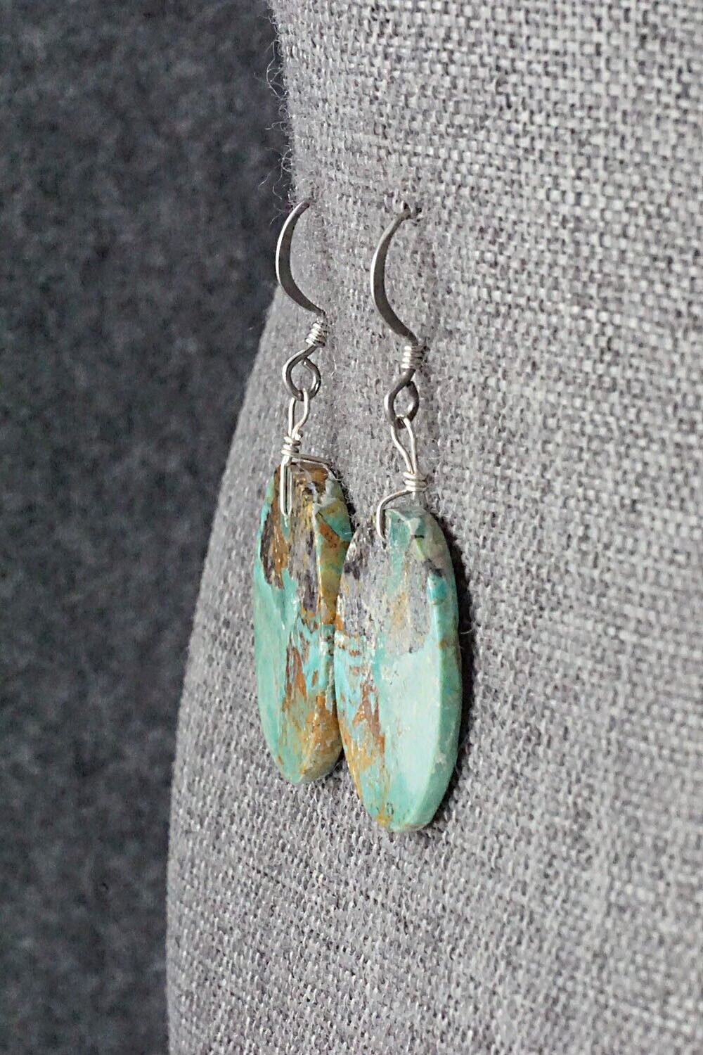 Turquoise & Sterling Silver Earrings - Joe Garcia