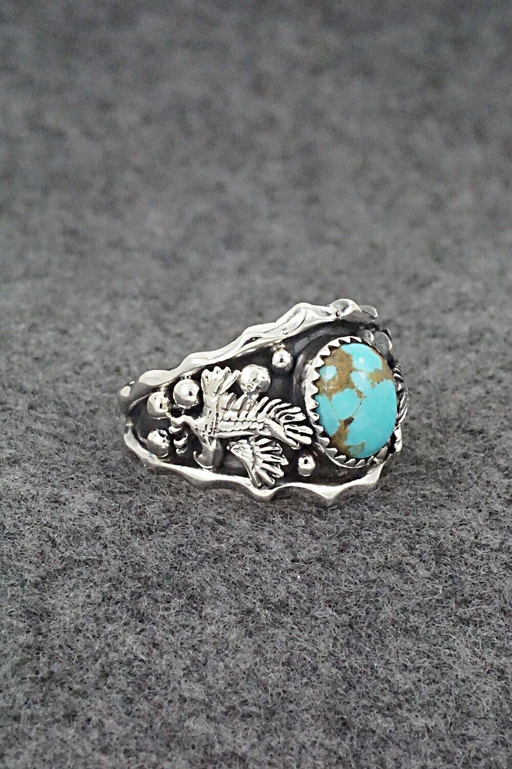 Turquoise & Sterling Silver Ring - Genevieve Francisco - Size 11