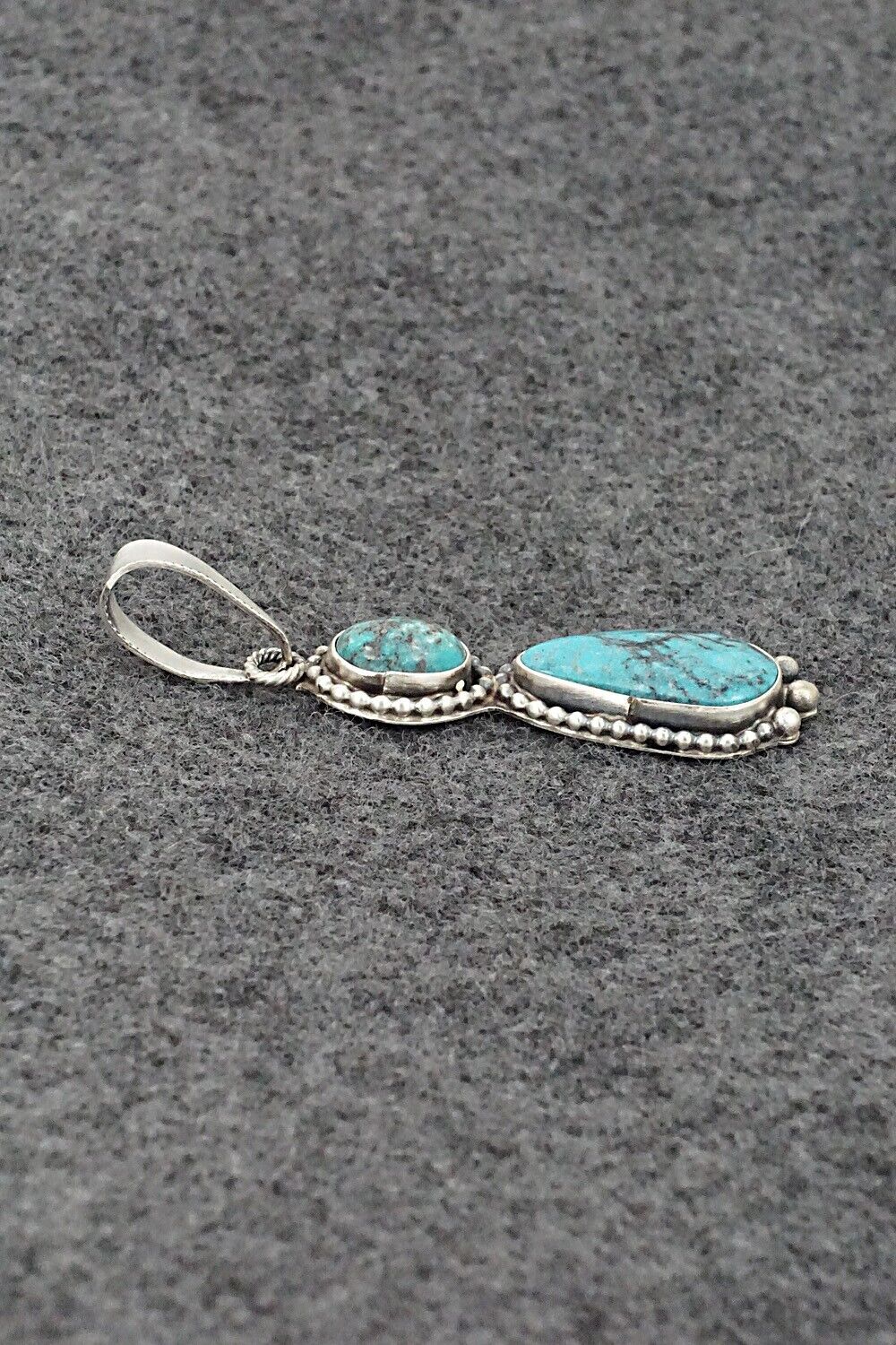 Turquoise & Sterling Silver Pendant - Jimmy Garcia