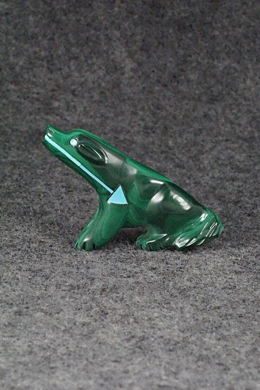 Wolf Zuni Fetish Carving - Andres Quandelacy