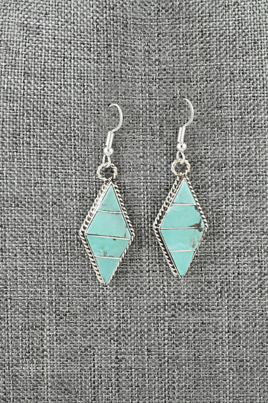 Turquoise & Sterling Silver Earrings - Andrew Enrico