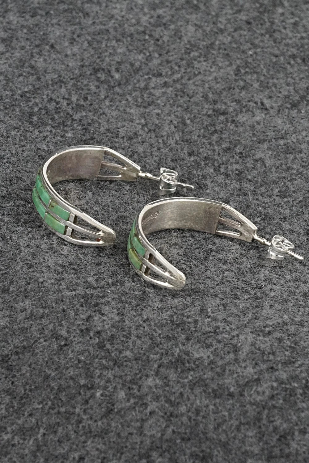 Turquoise & Sterling Silver Earrings - Andrew Enrico