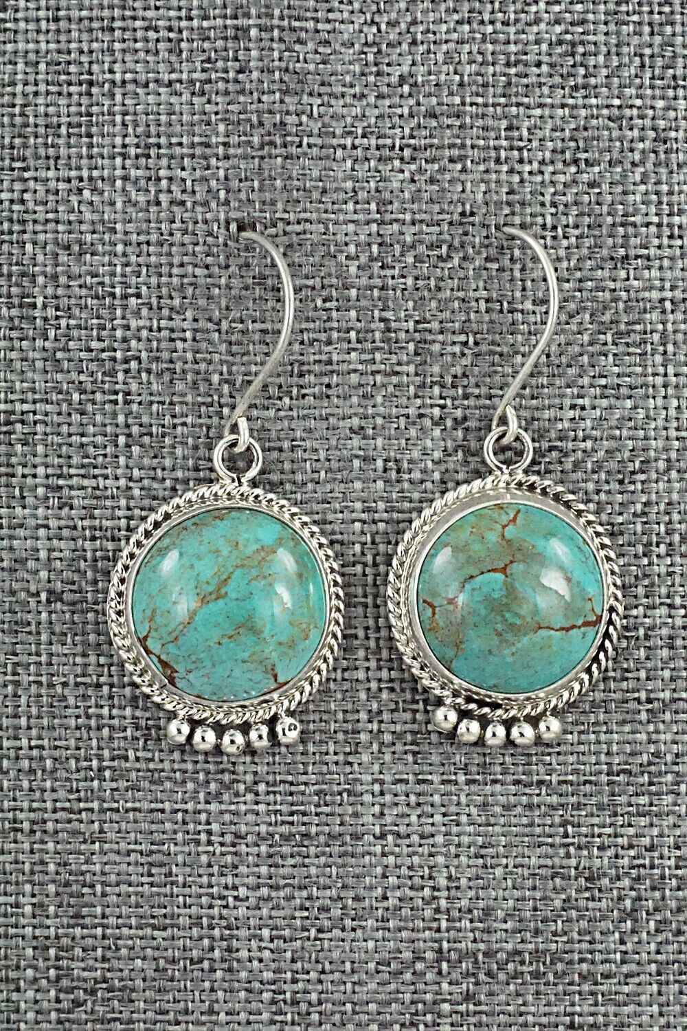 Turquoise & Sterling Silver Earrings - Rena Begay