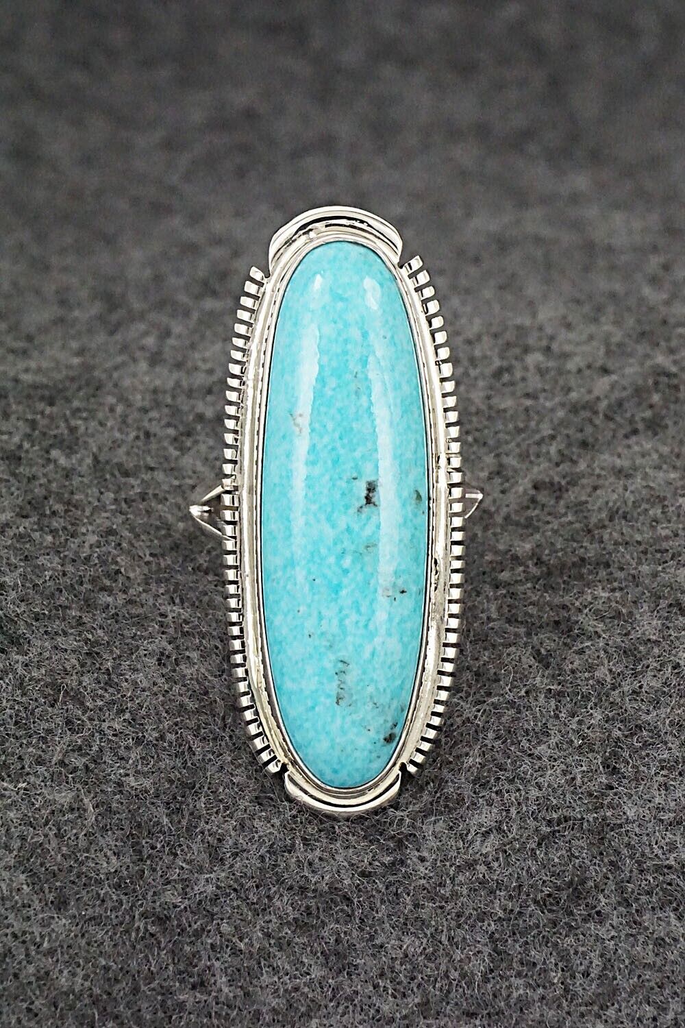 Turquoise & Sterling Silver Ring - James Francisco - Size 8.75