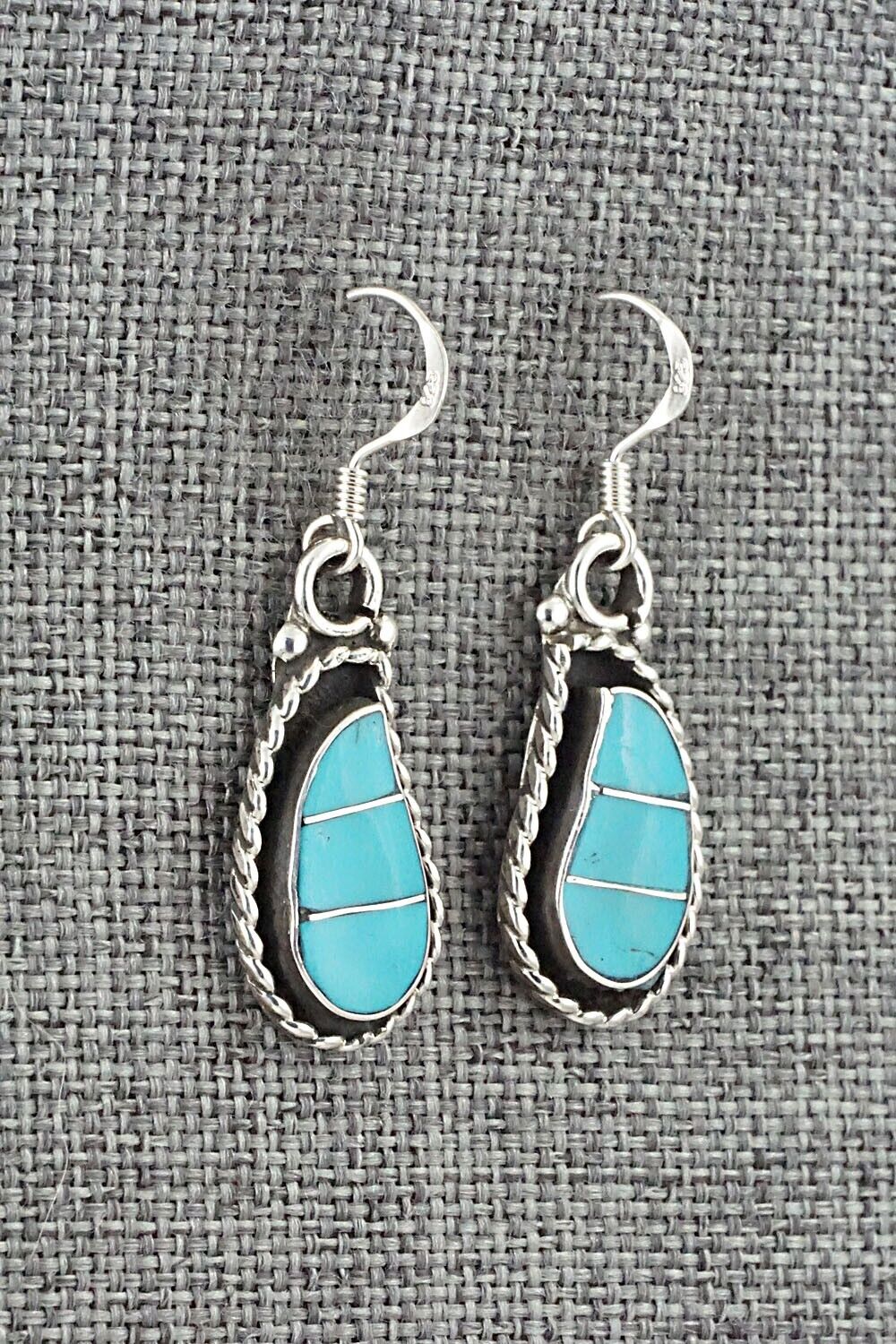 Turquoise & Sterling Silver Earrings - Susie Lowsayatee
