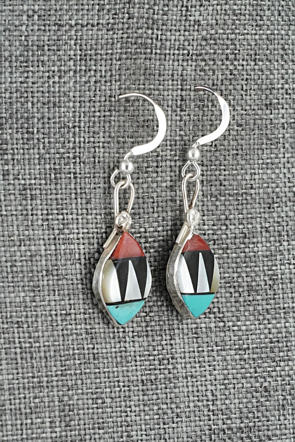 Multi-Stone Inlay & Sterling Silver Earrings - Ola Eriacho