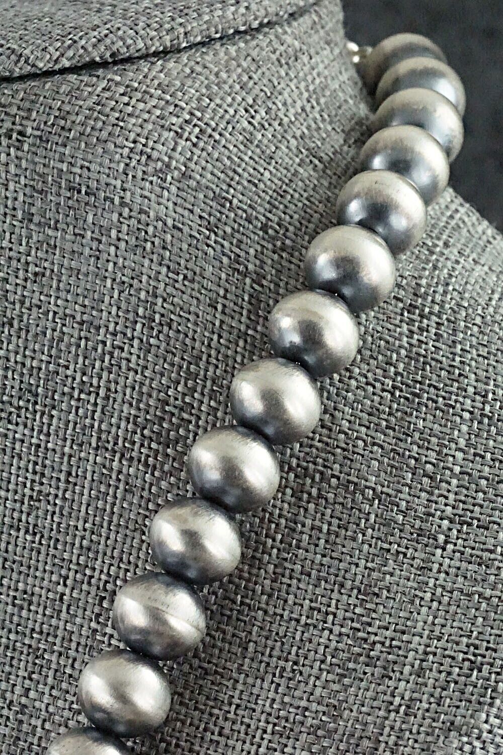 Sterling Silver Navajo Pearl Necklace - Bryannen Halwood