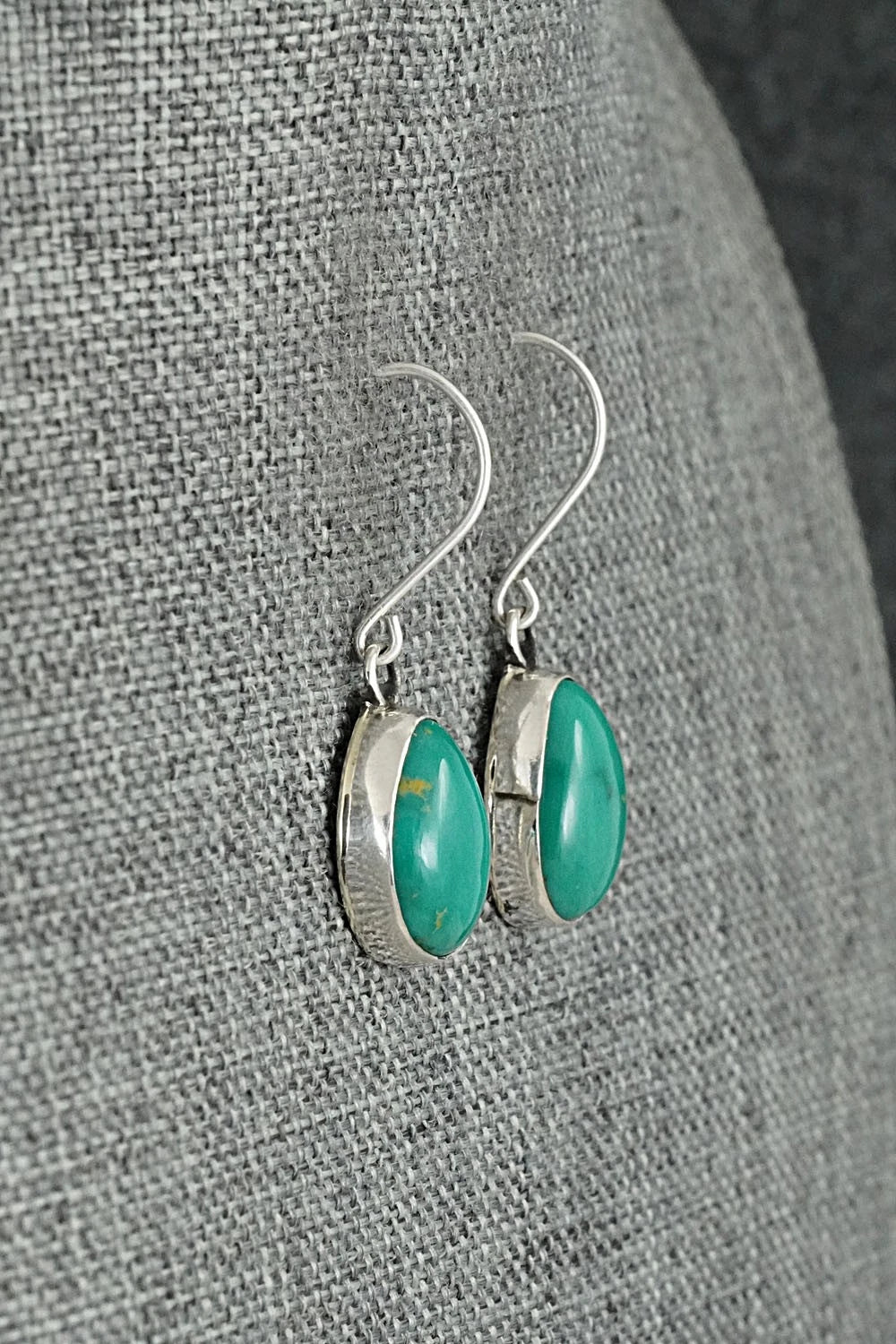 Turquoise & Sterling Silver Earrings - Rosemary Saunders