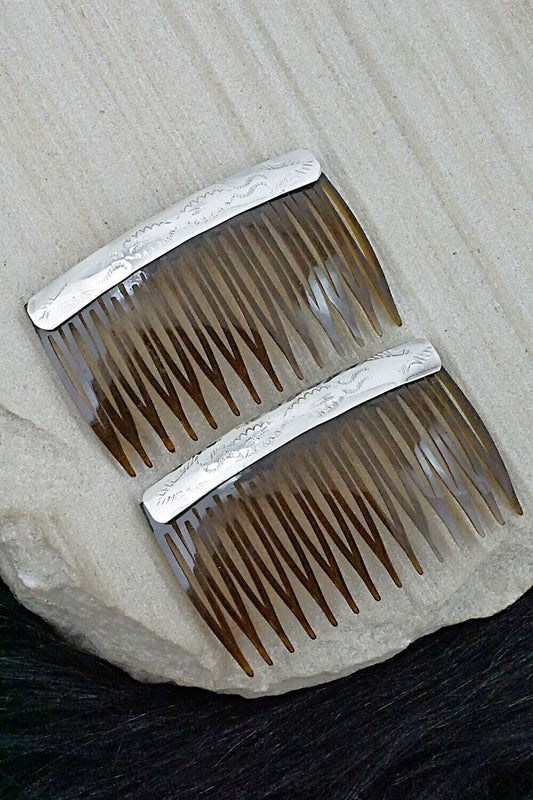 Sterling Silver Hair Combs - Randall Dalgai
