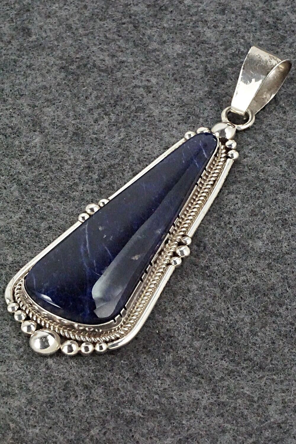 Sodalite and Sterling Silver Pendant - Oliver Smith