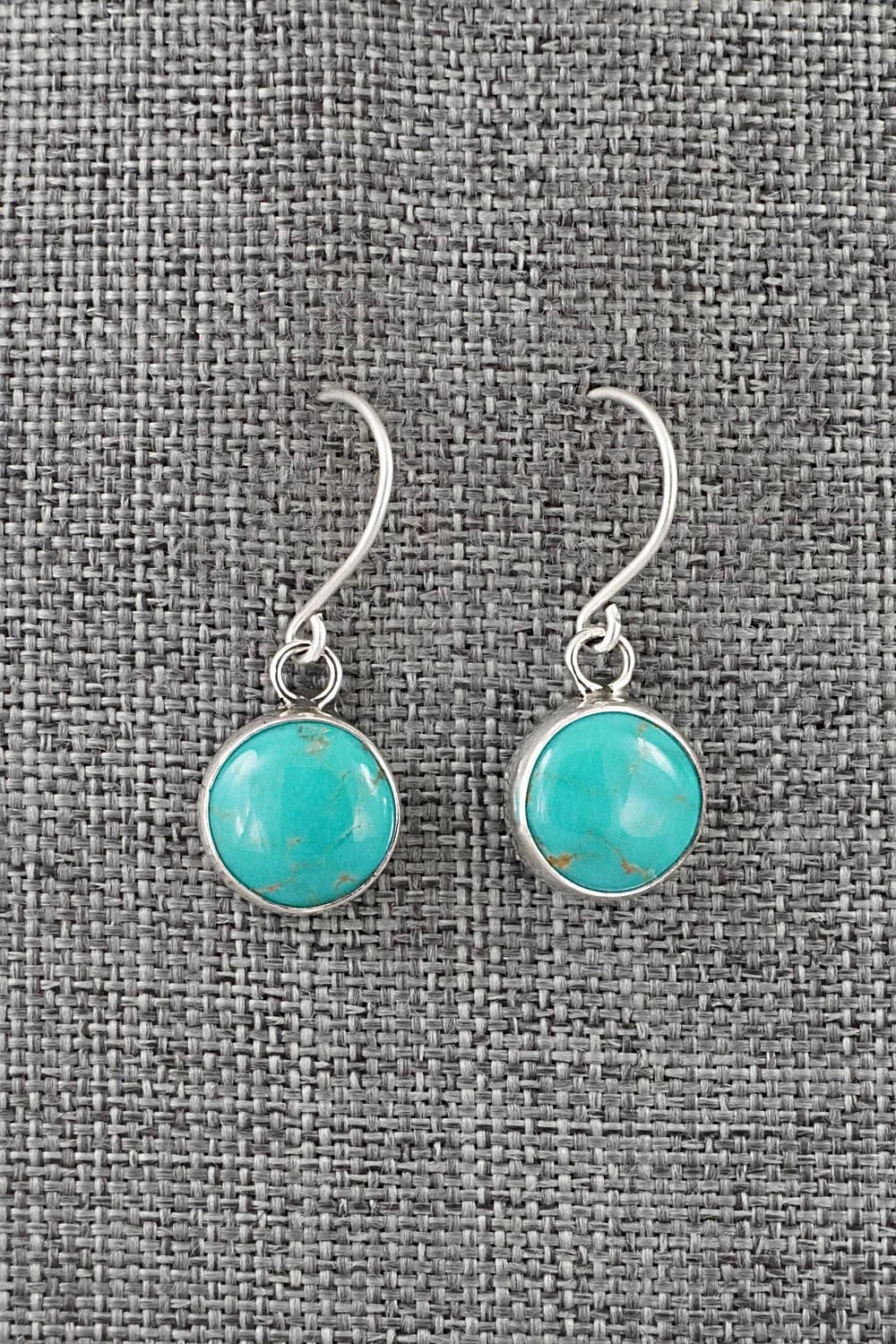 Turquoise & Sterling Silver Earrings - Rosemary Saunders