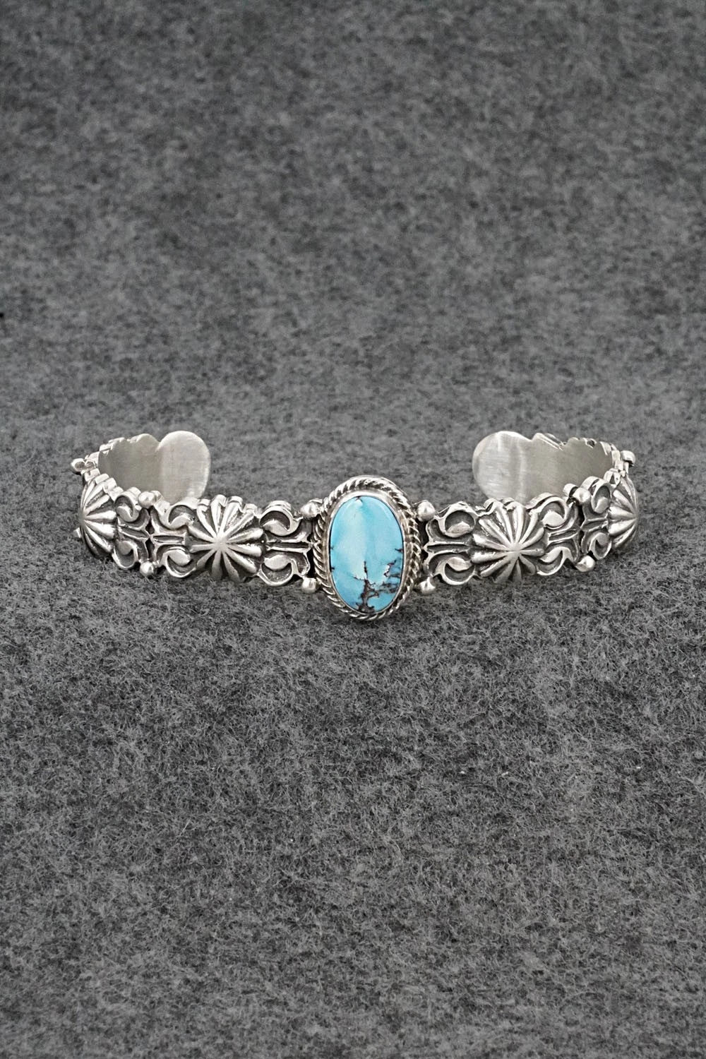 Turquoise & Sterling Silver Bracelet - Thomas Yazzie