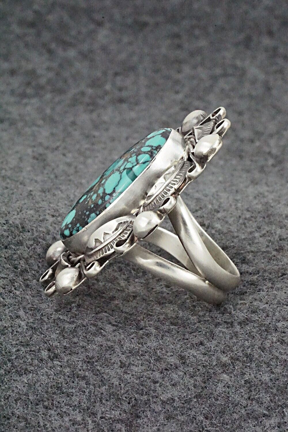 Turquoise & Sterling Silver Ring - Wilson Dawes - Size 10