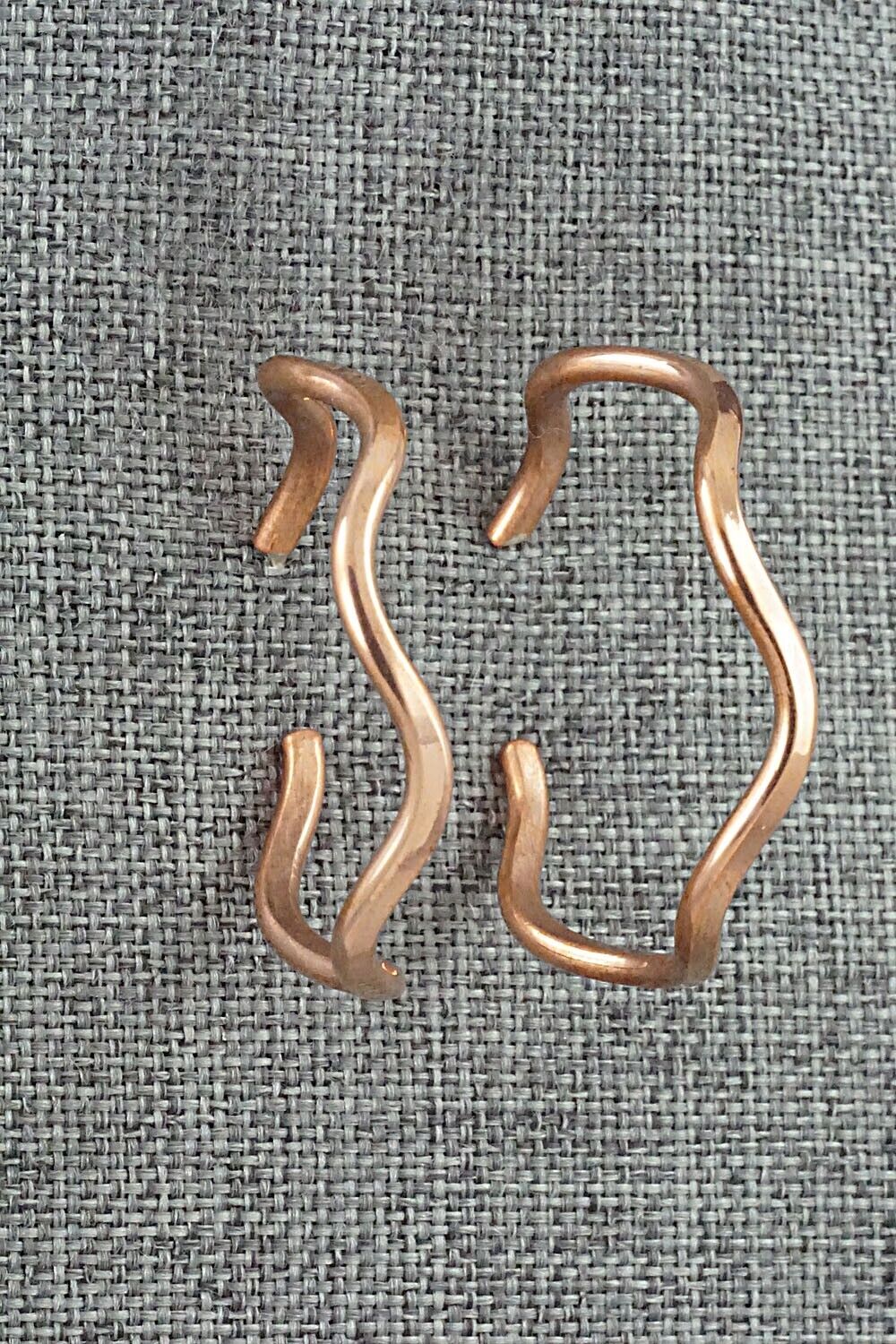 Copper Hoop Earrings - Elaine Tahe