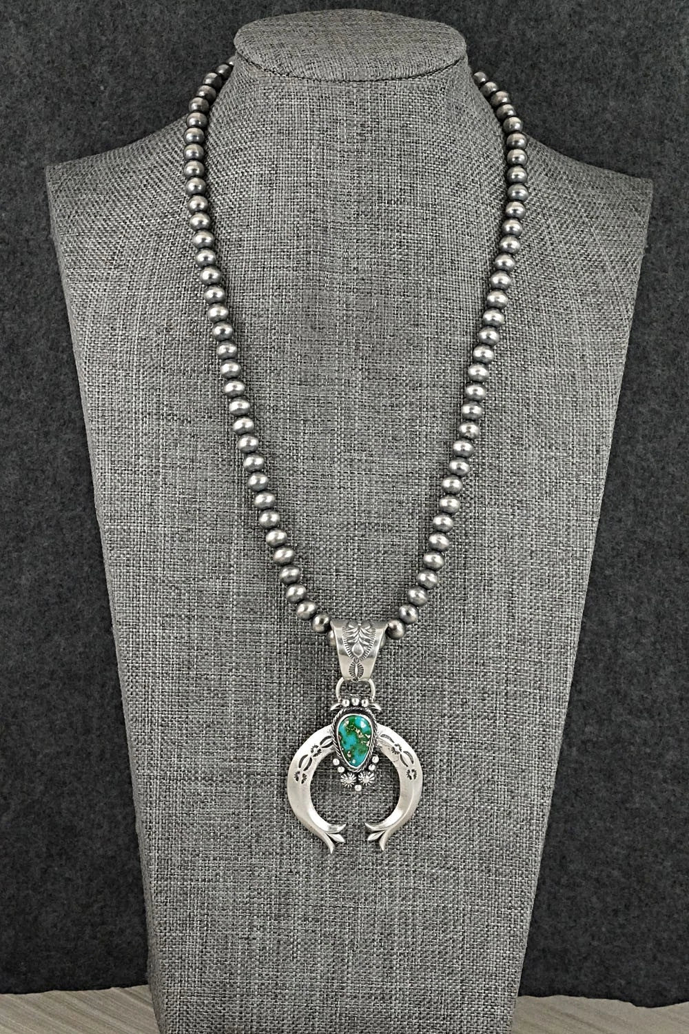 Turquoise & Sterling Silver Necklace - Samuel Yellowhair
