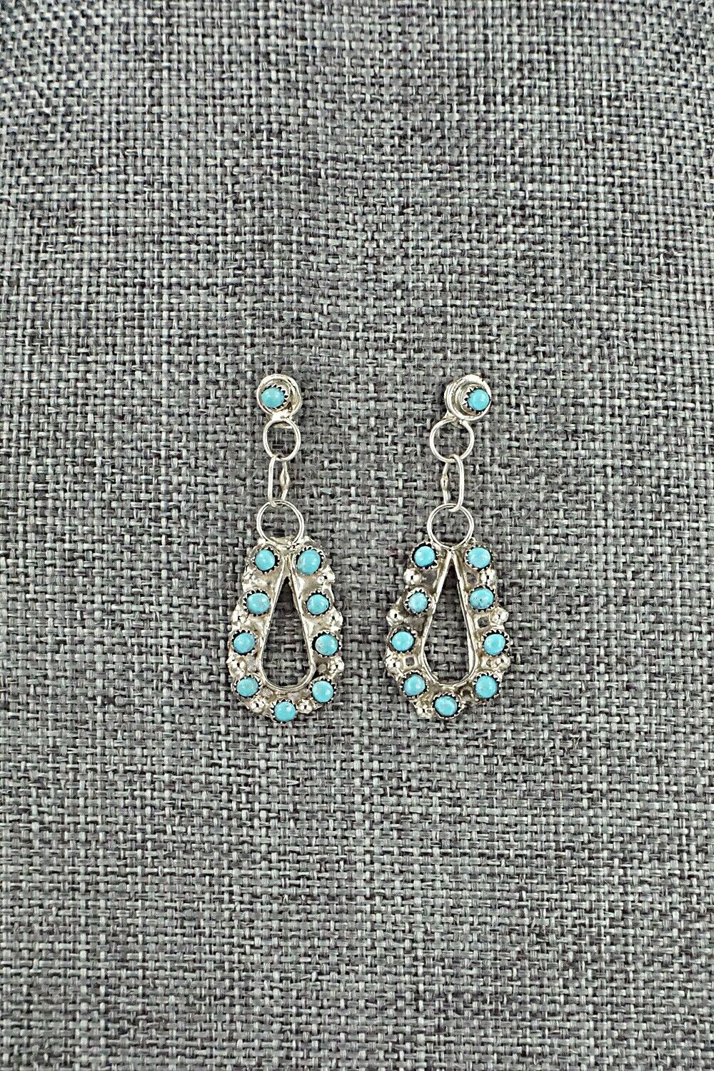 Turquoise & Sterling Silver Earrings - Waylon Johnson