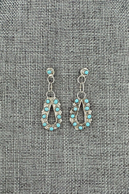 Turquoise & Sterling Silver Earrings - Waylon Johnson