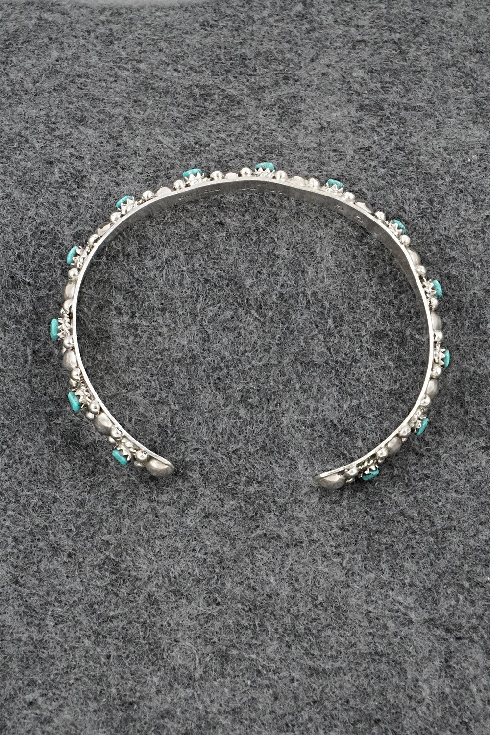 Turquoise & Sterling Silver Bracelet - Gilbert Weebothee