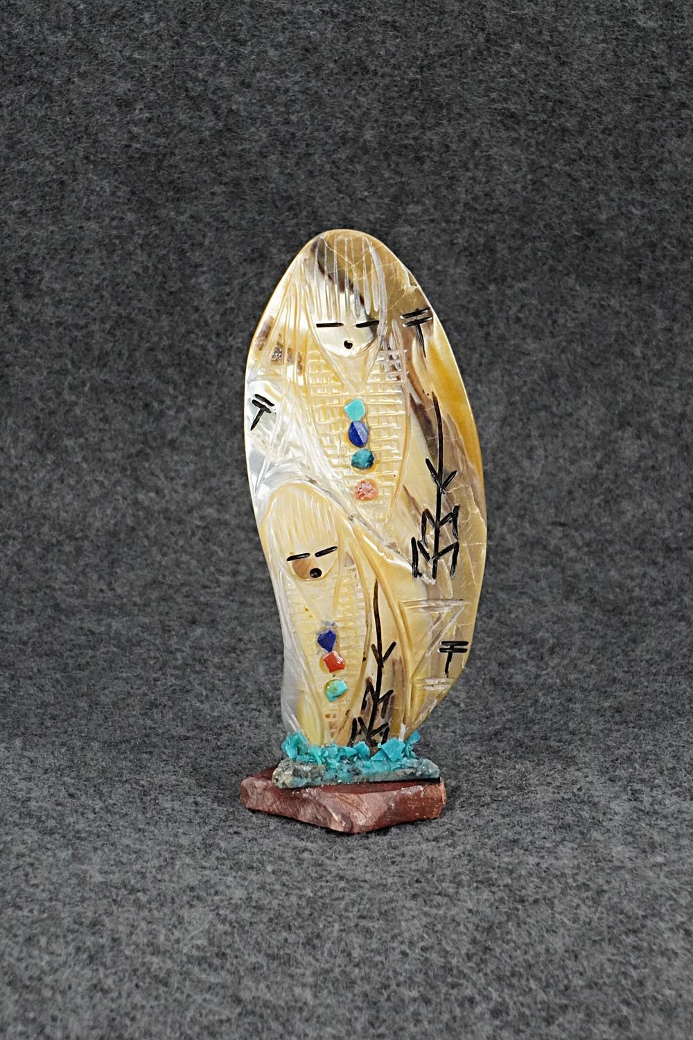 Corn Maiden Zuni Fetish Carving - Gloria Chattin