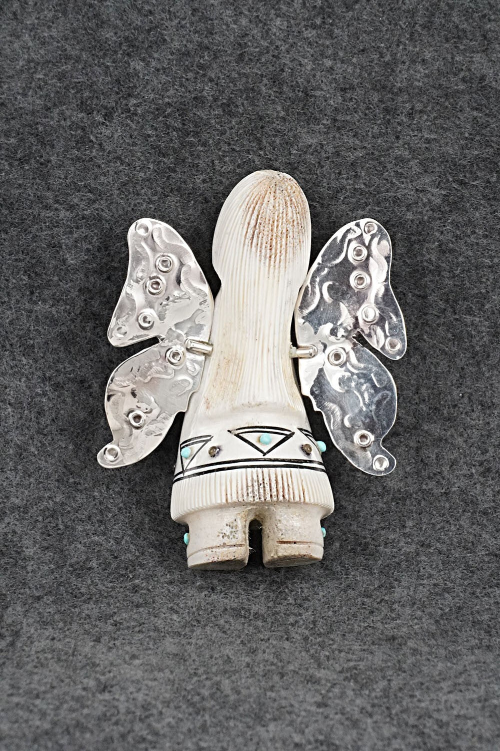Butterfly Maiden Zuni Fetish Carving - Claudia Peina