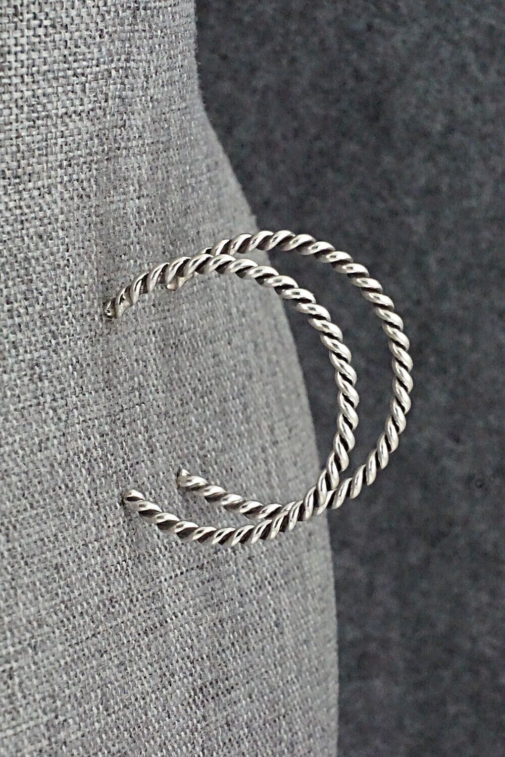 Sterling Silver Hoop Earrings - Elaine Tahe