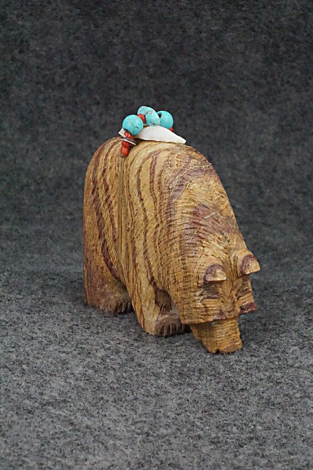 Bear Zuni Fetish Carving - Douglas Martza