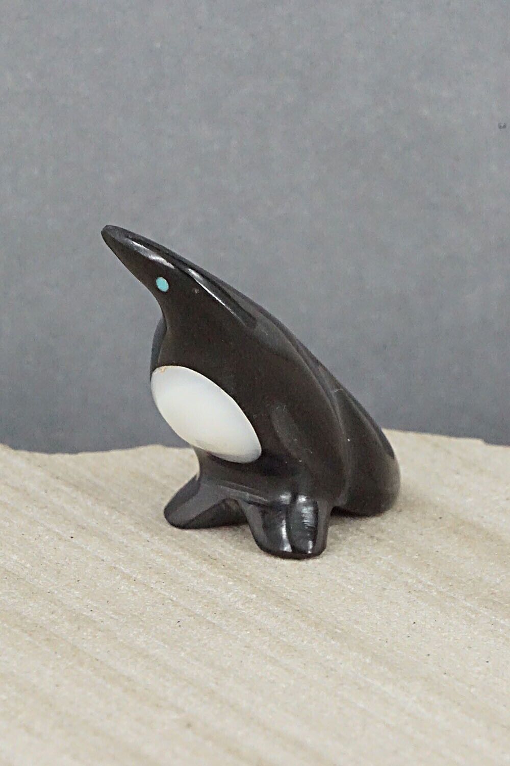 Penguin Zuni Fetish Carving - Calvert Bowannie