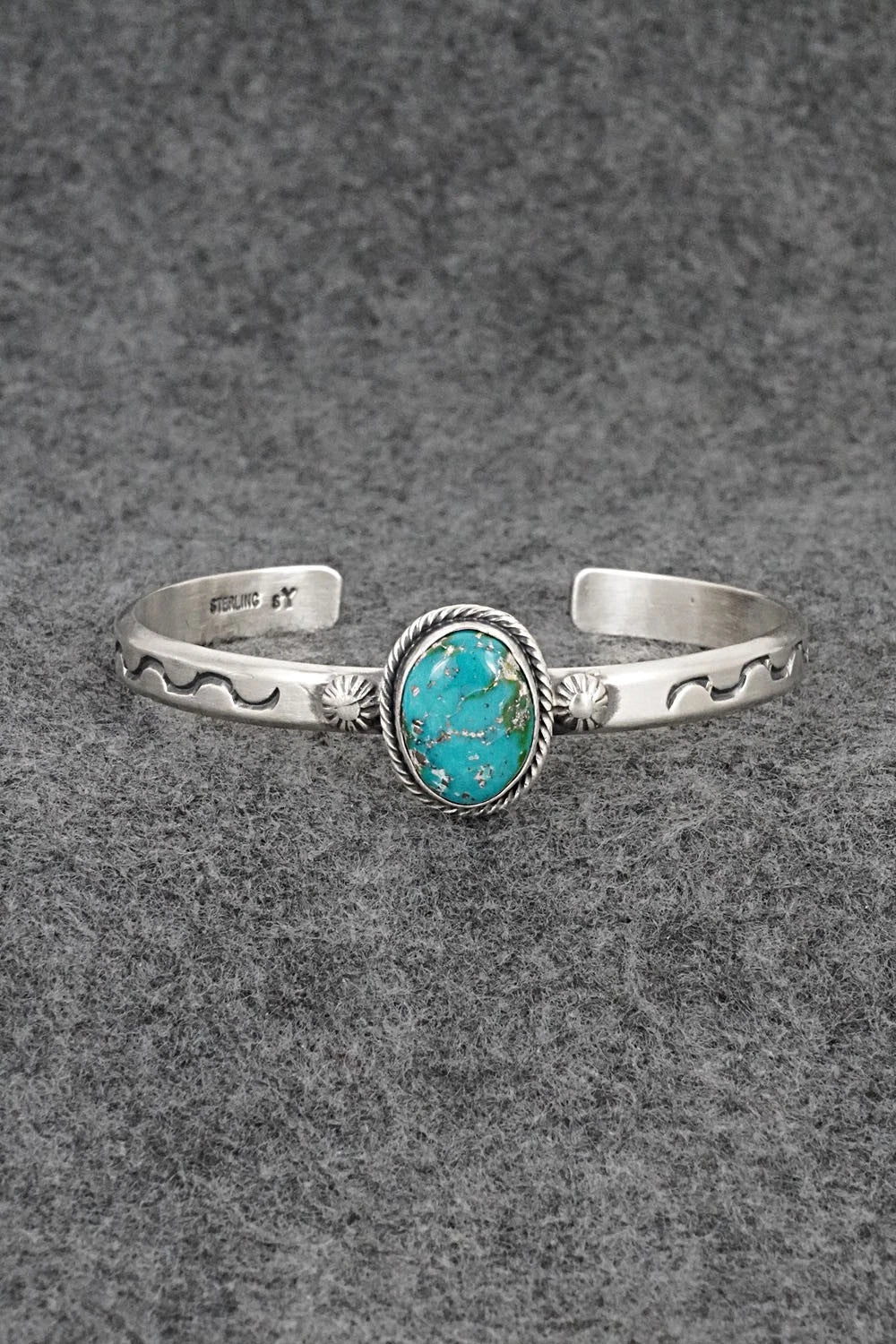 Turquoise & Sterling Silver Bracelet - Samuel Yellowhair