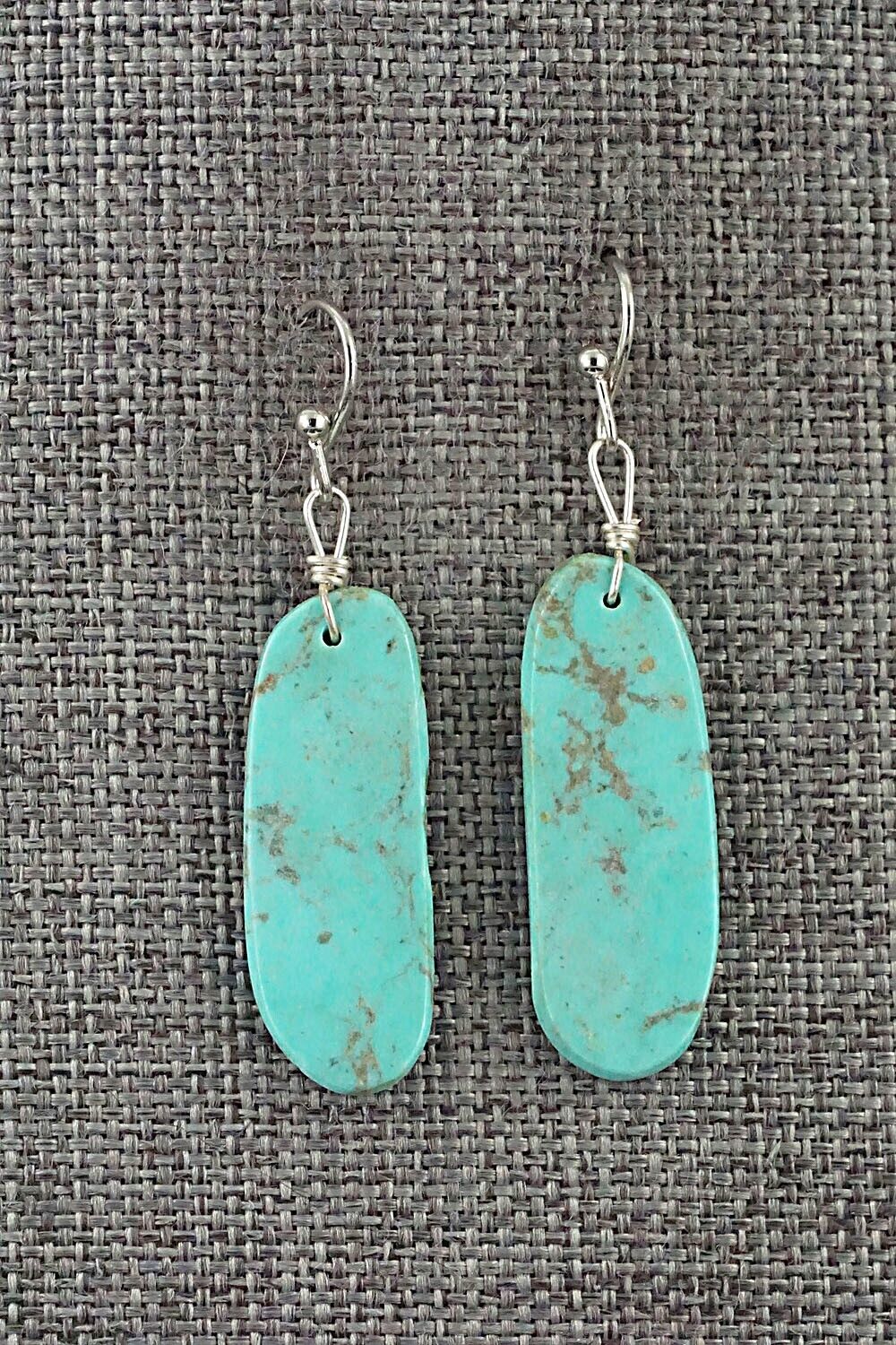 Turquoise & Sterling Silver Earrings - Joe Garcia