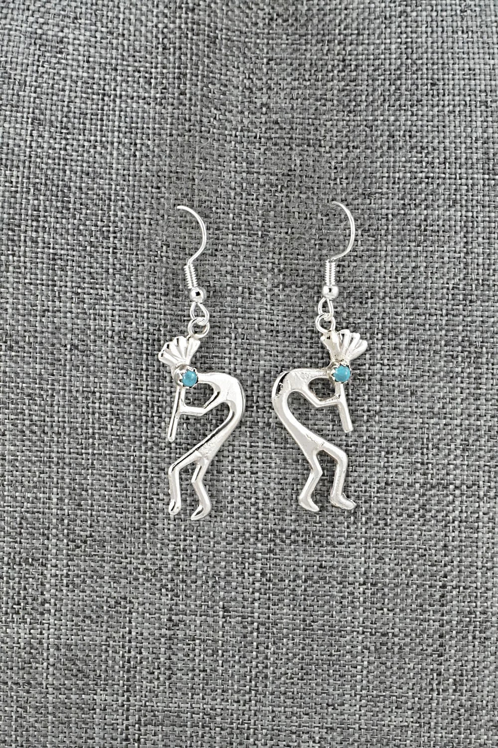 Turquoise and Sterling Silver Earrings - Lorraine Chee