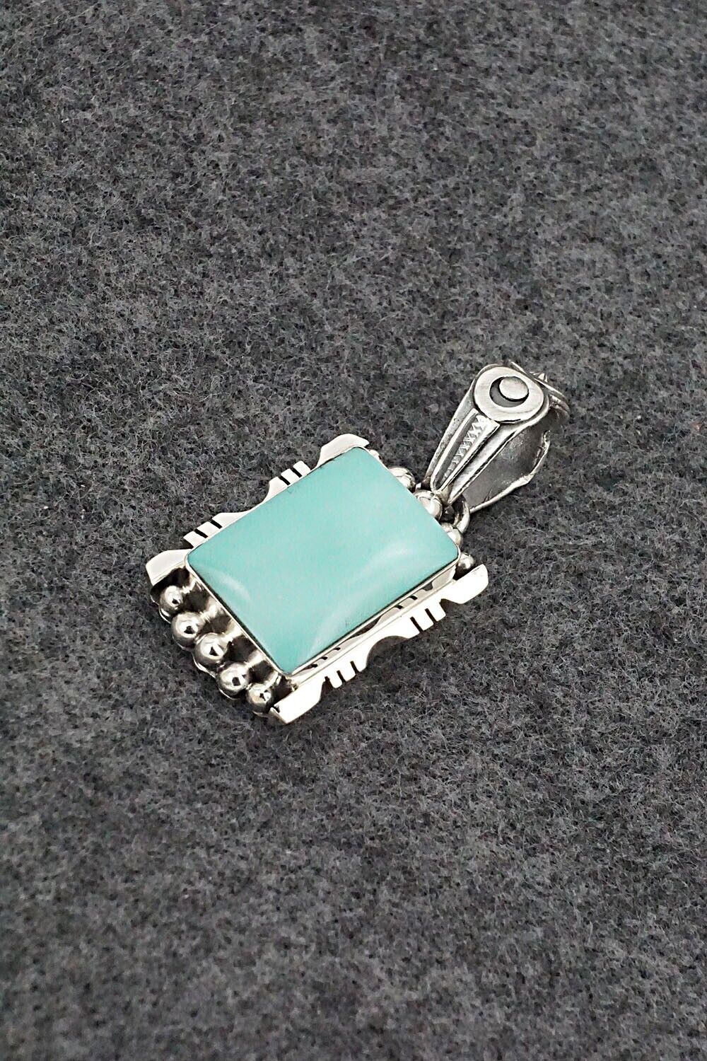 Turquoise & Sterling Silver Pendant - Phyllis Smith