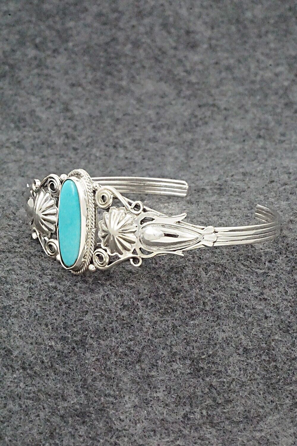 Turquoise and Sterling Silver Bracelet - Andrew Vandever