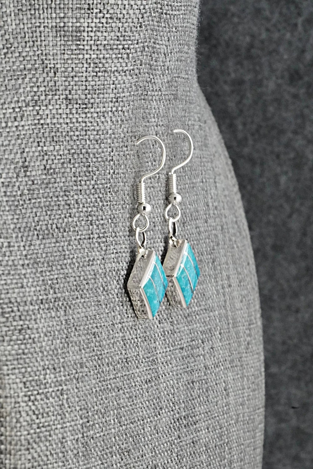 Turquoise and Sterling Silver Earrings - Michelle Haloo