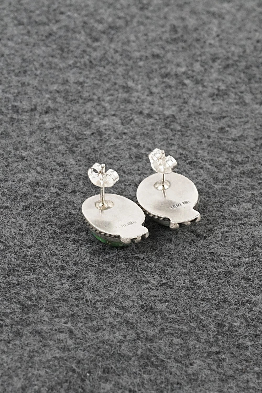 Turquoise & Sterling Silver Earrings - Rosemary Saunders