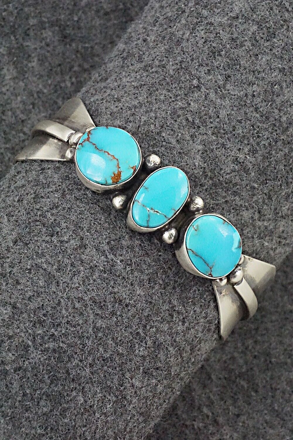 Turquoise & Sterling Silver Bracelet - Darrin Livingston